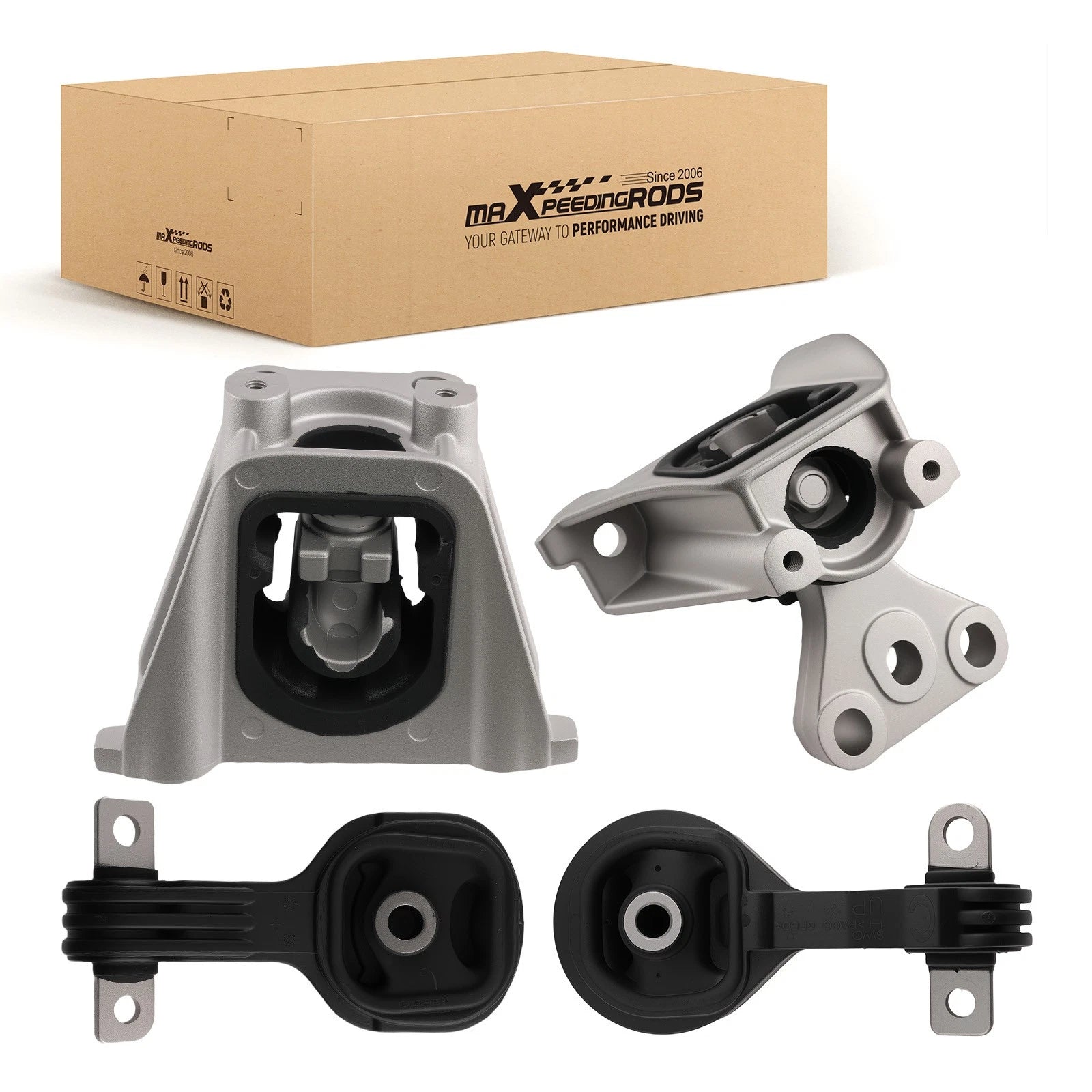 4X Engine Motor & Transmission Mount for Honda CR-V (2007–2011)