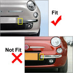 Silver Front Left Bumper Moulding Trim for Fiat 500 (2007–2015)