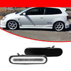 Smoked Lens White LED Side Marker Lights for Honda Civic Si (2002–2005)