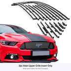 Stainless Chrome Billet Grille for Ford Mustang V8 GT (2015-2017)