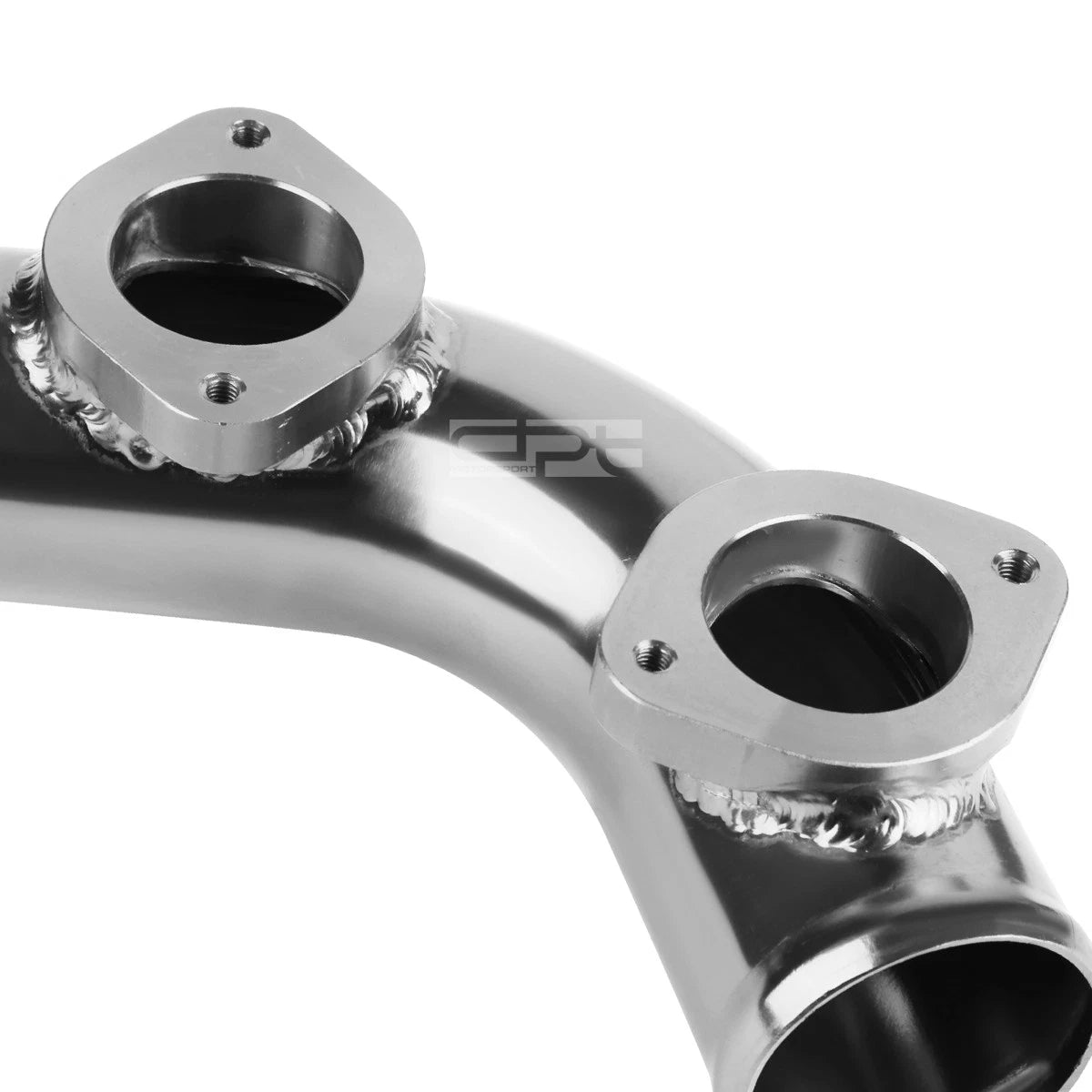 2X Type-S 2.5" 70 Degree Twin Flange Pipe Adaptor + Turbo Blow Off BOV Gold