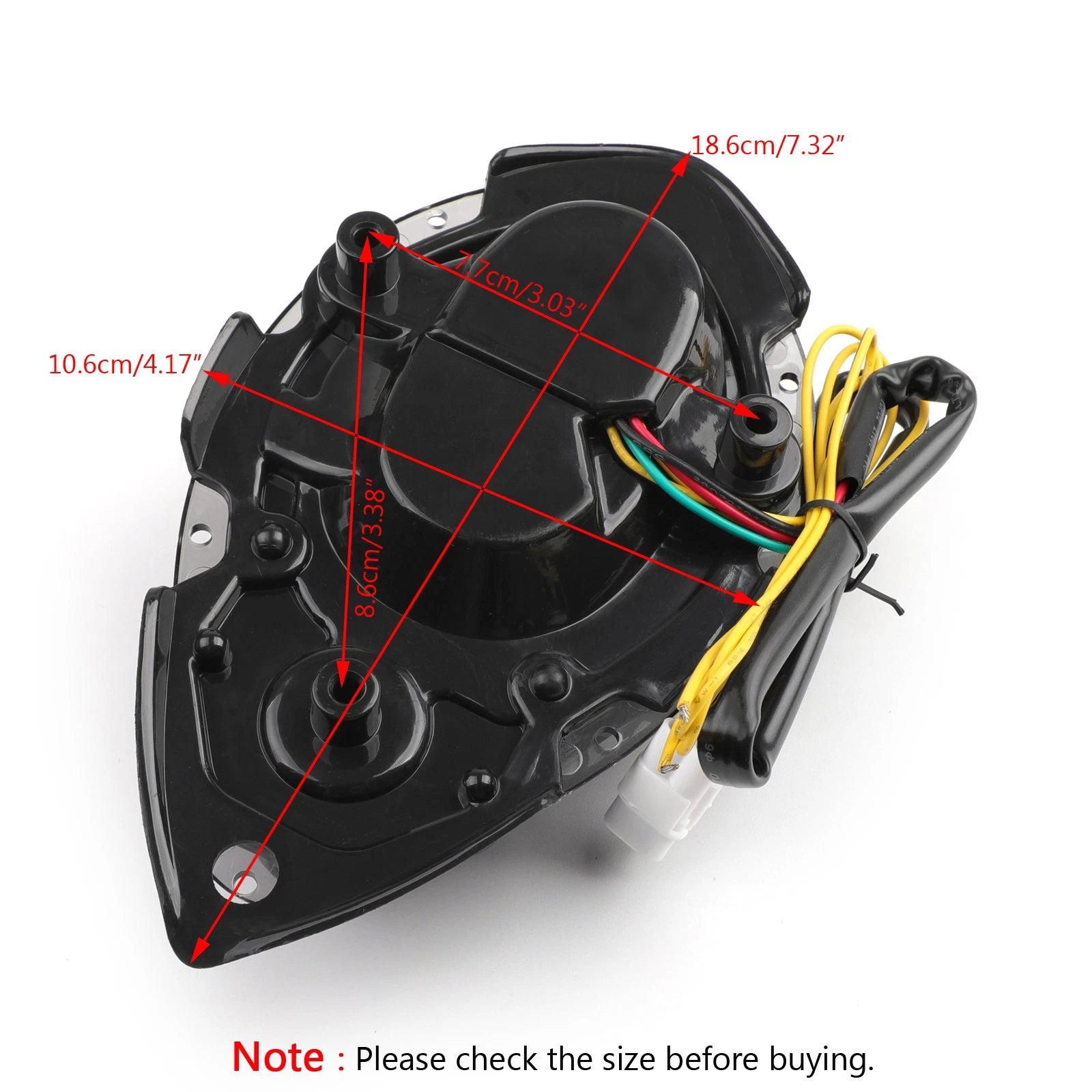 Smoke LED Taillight with Integrated Turn Signals for Yamaha Roadstar (2004–2015)