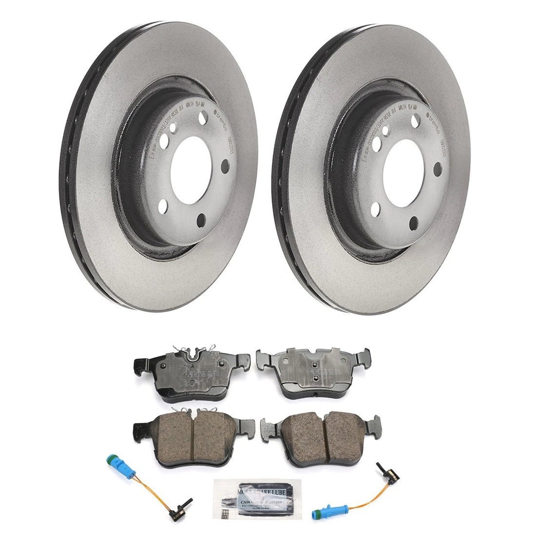 Rear Brake Kit 300mm Disc Rotors & Euro Pads for MB W205 S205 A205 (2015–2021)