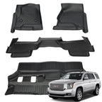 Set of 4 All Weather Floor Mats for Chevrolet Tahoe GMC Yukon (2015–2020)
