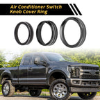 Set of 1 Air Conditioning Button Cover Trim for Ford F-150 XLT (2016–2019) Black