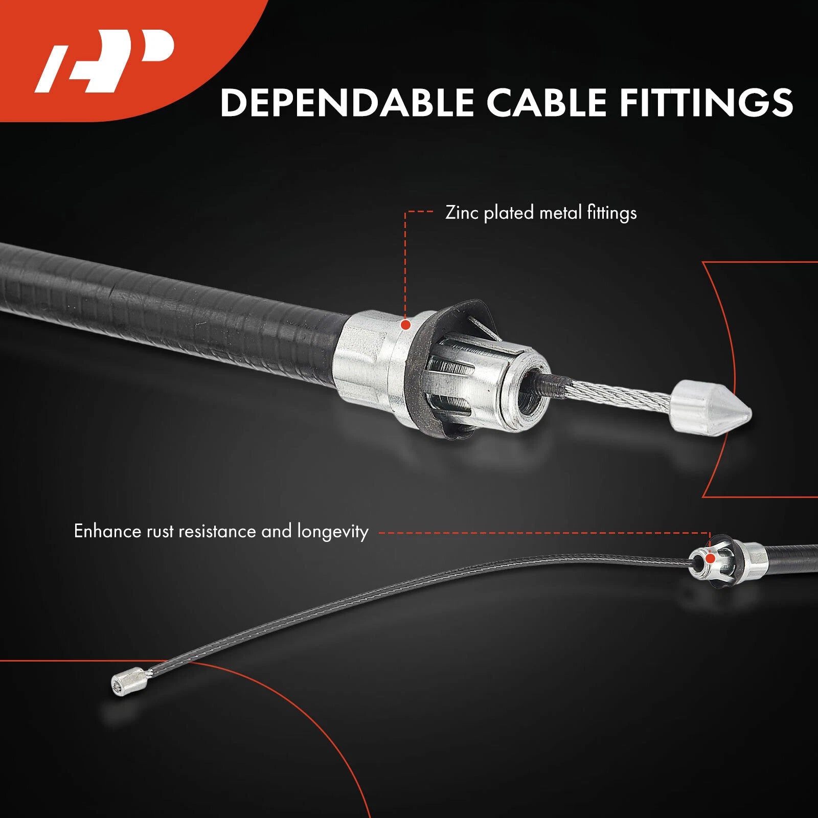 Rear Parking Brake Cable for Chevy Silverado 1500 GMC Sierra 1500