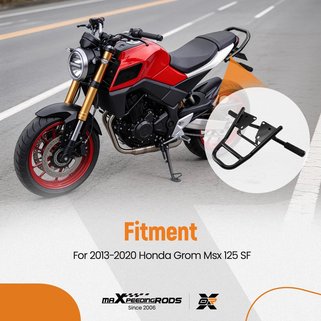 Rear Luggage Carrier Rack for Honda Grom MSX 125 SF (2013–2020) Heavy Duty Steel