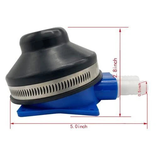 1/2" Foot Water Pump for Marine Boat RV Caravan (Sea/Fresh Water)