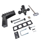 Adjustable Trailer Hitch for 2.5'' Receiver (6'' Drop, 18500 LBS GTW)
