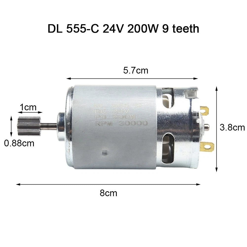 2X 555 24V Motors for Children Electric Car Toy (DL 555-C)