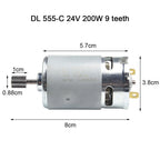 2X 555 24V Motors for Children Electric Car Toy (DL 555-C)