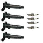 4X Ignition Coil & Spark Plug for Kia Optima 2011–2015 2.0L L4 Turbo UF647