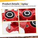 2 Front Red Wheel Hubs & Flange Lug Nuts for Honda Sportrax 250 (2001–2008)