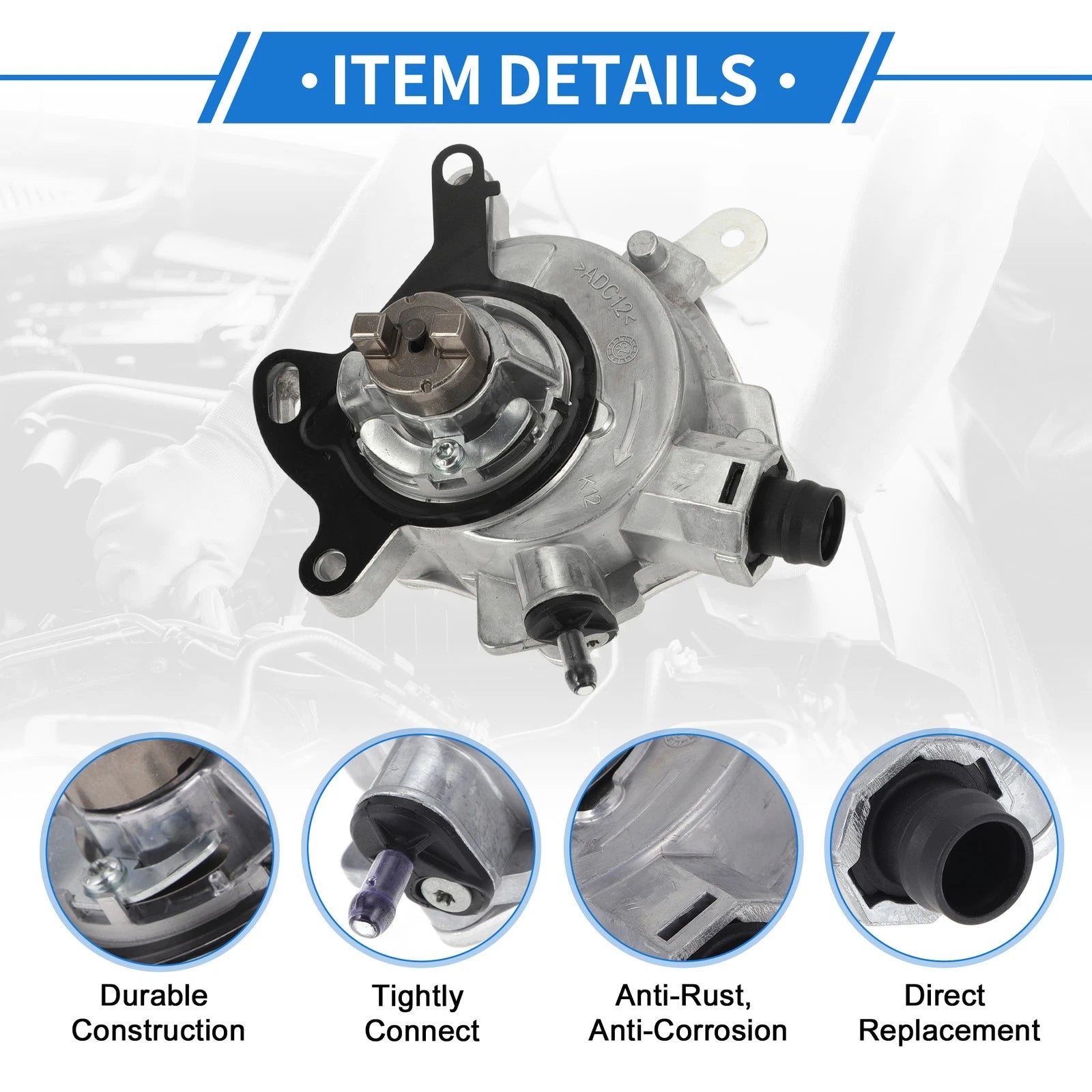 Brake Vacuum Pump No. 1867424/1765939/8091175/72480774 for Ford Focus (2012–2023)