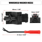 3X Front Windshield Washer Nozzle Kit 85381-12300 for Toyota 4Runner (2010–2017)