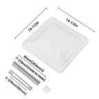 2 Pack Roof Vent Cover for RV Camper (14" x 14")