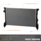 Aluminum Core Cooling Radiator for Chevy Spark (2013–2015)