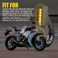 2X 39mm Fork Clamp LED Turn Signal Lights for Harley Motorcycle