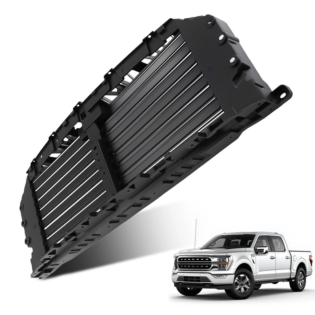 Direct Fit Front Shutter for Ford F-150 (2021–2023) Black Plastic