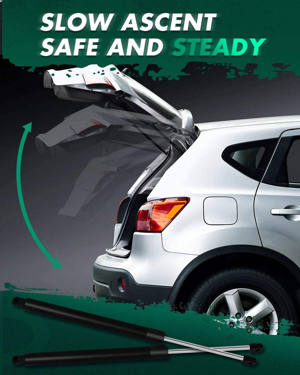 2X Rear Liftgate Lift Supports Gas Springs for Honda Pilot (2009–2015)