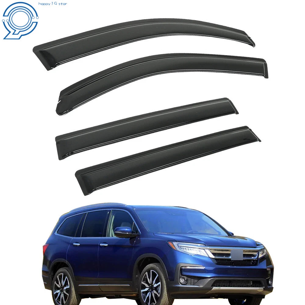 Set of 4 Window Visors for Honda Pilot (2016–2022)