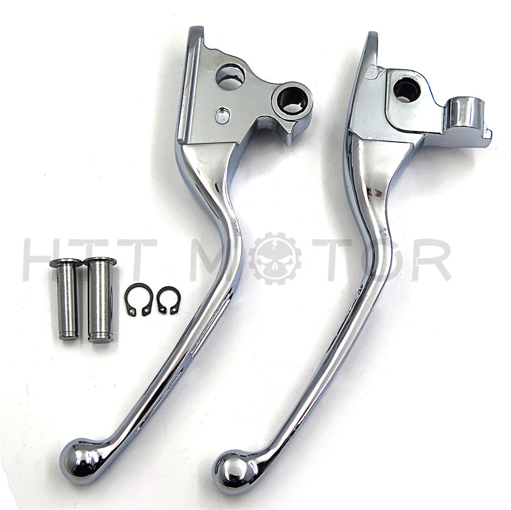 Chrome Brake Clutch Hand Levers for Harley FLHR FLHRC (2014–Present)