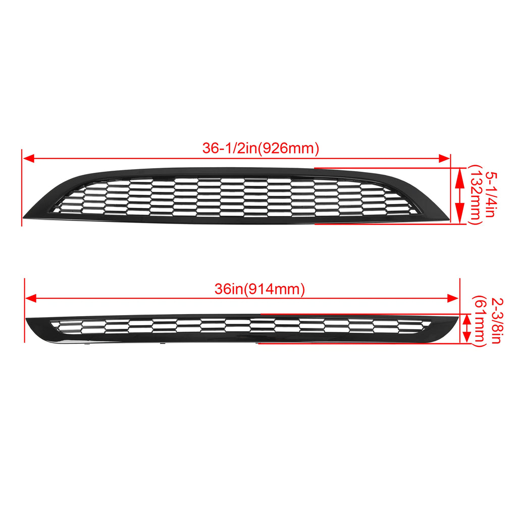Honeycomb Front Upper Lower Grille Mesh for Mini Cooper R50 R52 R53 (2002–2006)