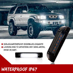 3X Smoke White LED Front Grille DRL Running Lights for Toyota FJ Cruiser (2007–2014)