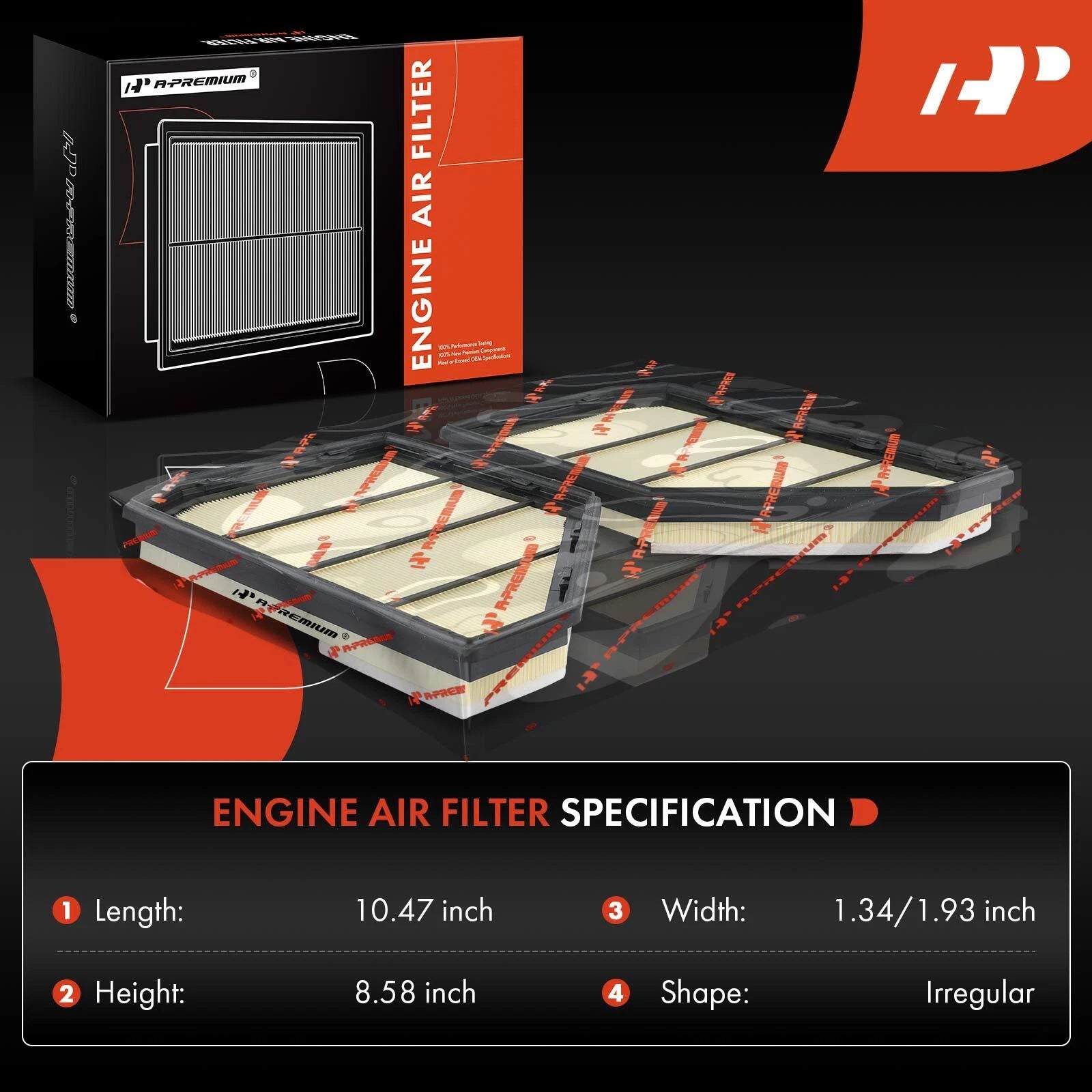 2X Engine Air Filter for BMW X5 X6 X7 (2020-2022)