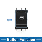 Power Window Switch for Volkswagen Jetta, Santana (No. 34D959855)