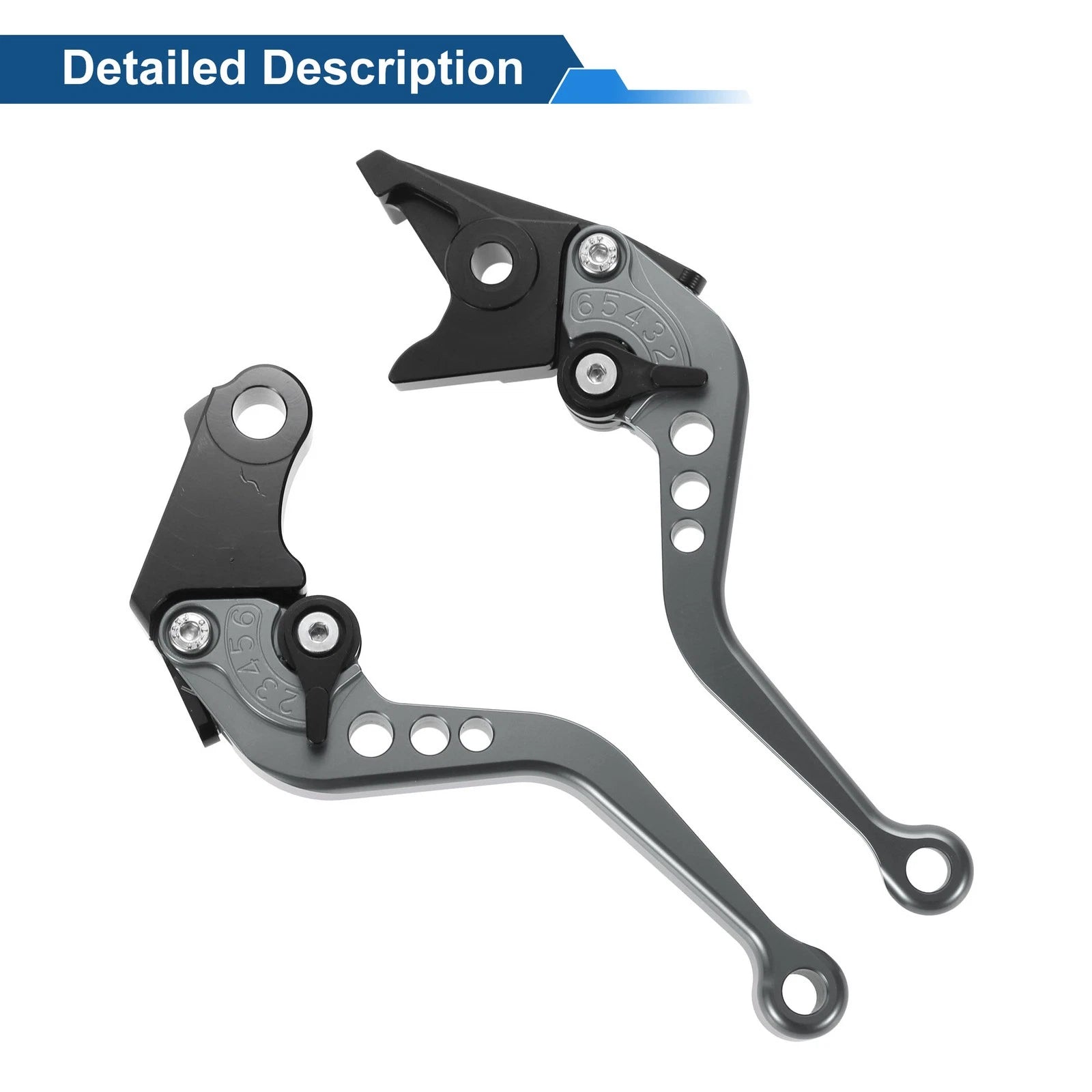 2X Long Brake Clutch Levers for Honda CB919 (2002–2007) Titanium Tone