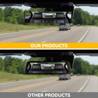11" Universal Clip On Convex Panoramic Rear View Mirror for Cars