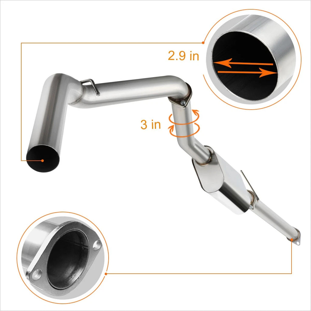 3" Catback Muffler Exhaust System for Tahoe/Yukon (1996–1999)
