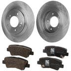 Rear Brake Disc and Pad Kit for Kia Forte, Elantra GT, Optima, Sonata (2016–2019)
