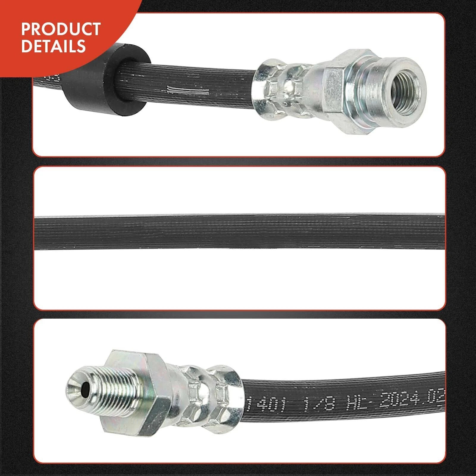 2X Rear Brake Hydraulic Hose for Jeep Compass Patriot (2007–2017)