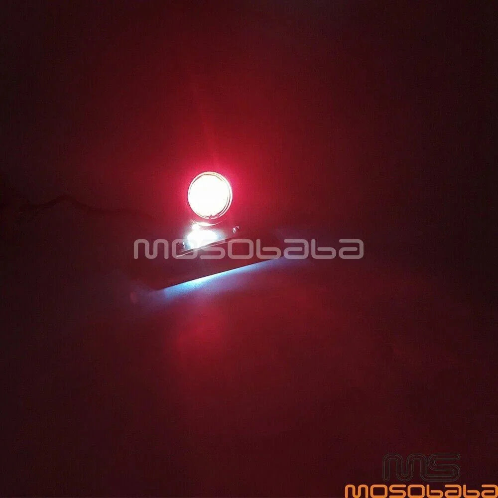 Brass LED Tail Light for Harley Cafe Racer Bobber Chopper
