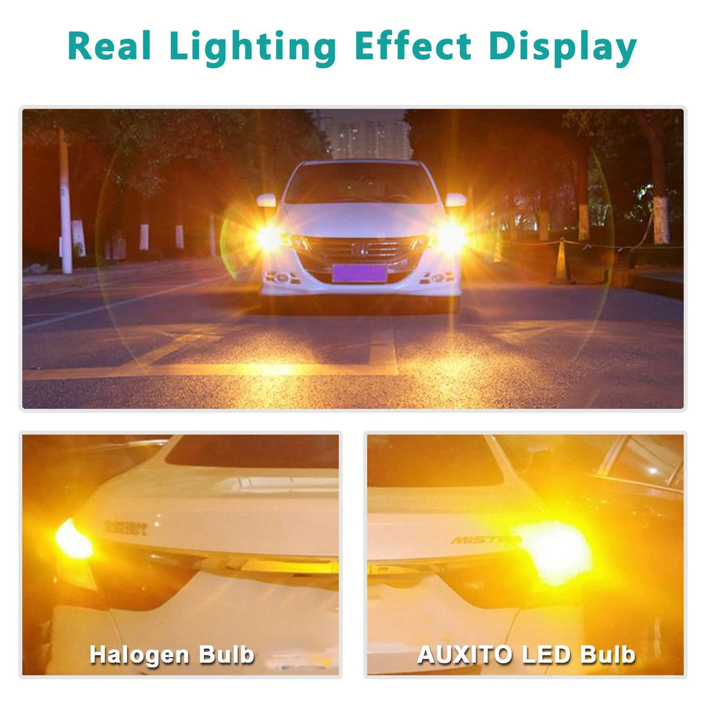 2X LED Amber Yellow Turn Signal Bulbs for Make Model (YYYY–YYYY)