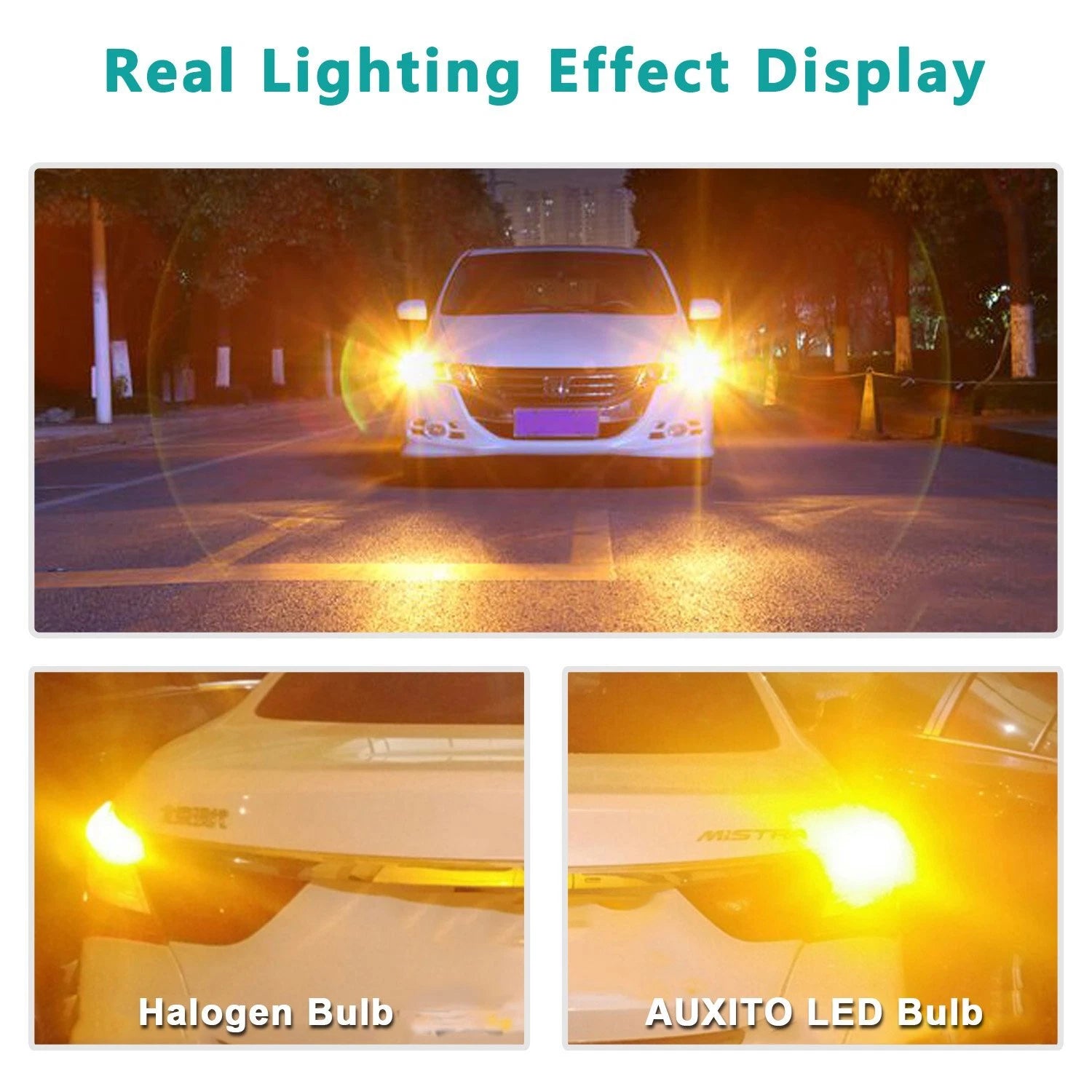 2X LED Amber Yellow Turn Signal Bulbs for Make Model (YYYY–YYYY)