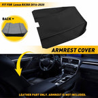 Black Leather Center Console Lid Armrest Cover for Lexus RX350 (2016–2020) EPY