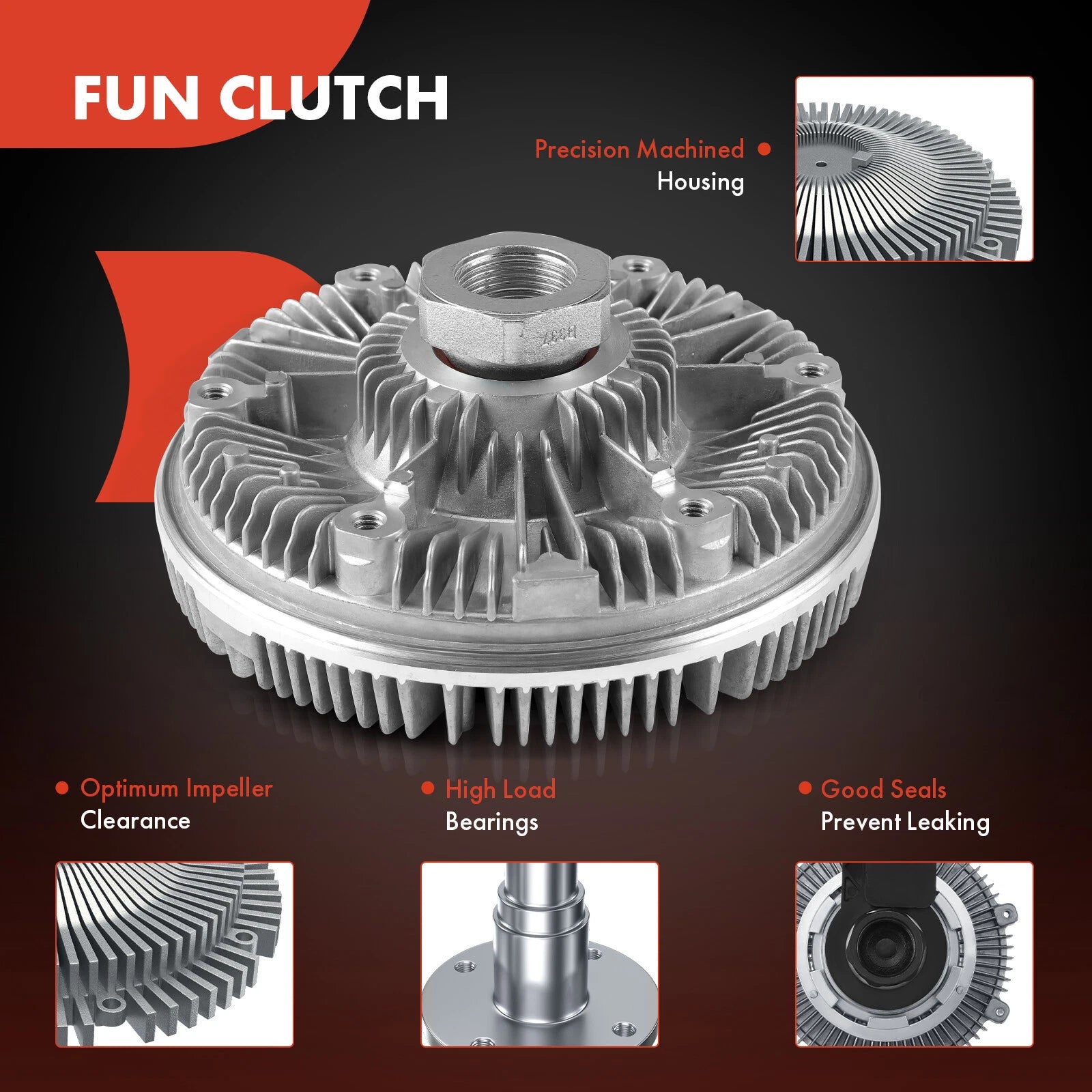 Radiator Fan Clutch for Ford F600 F650 F750 (1993–1994, 2001–2003)