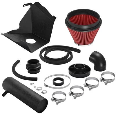 Cold Air Intake for Jeep Cherokee XJ 4.0L (1991–2001) | Polished Pipe, Red Filter