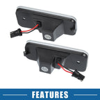 2X White LED License Plate Light No. 92501-2W000 for Hyundai Santa Fe (2013–2016)