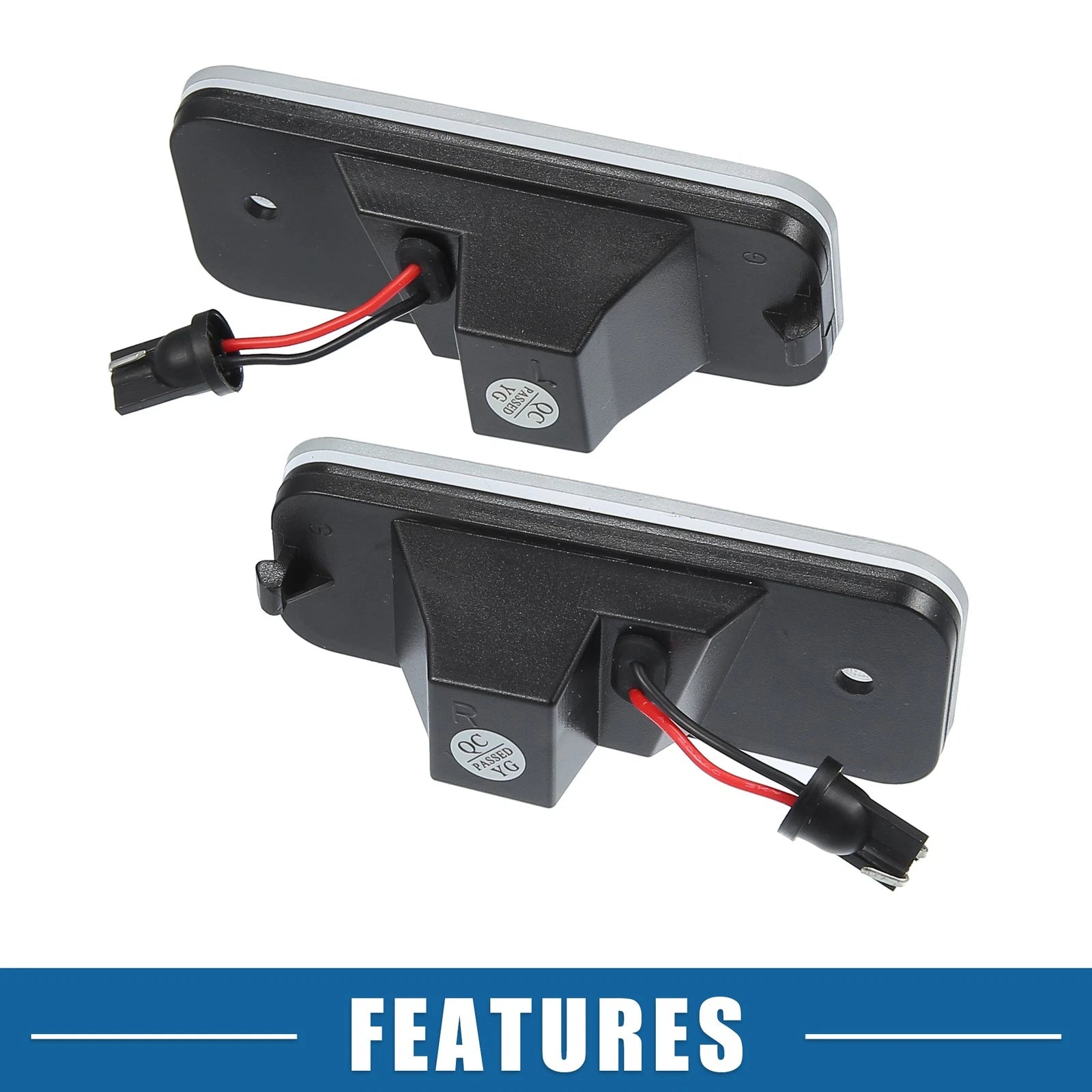 2X White LED License Plate Light No. 92501-2W000 for Hyundai Santa Fe (2013–2016)