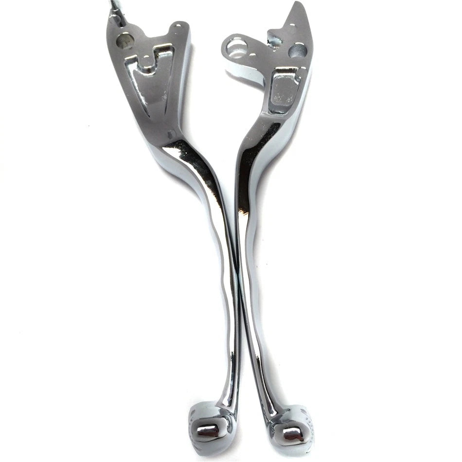 Chromed Brake Clutch Skull Hand Levers for Suzuki Intruder 800 1400 1500