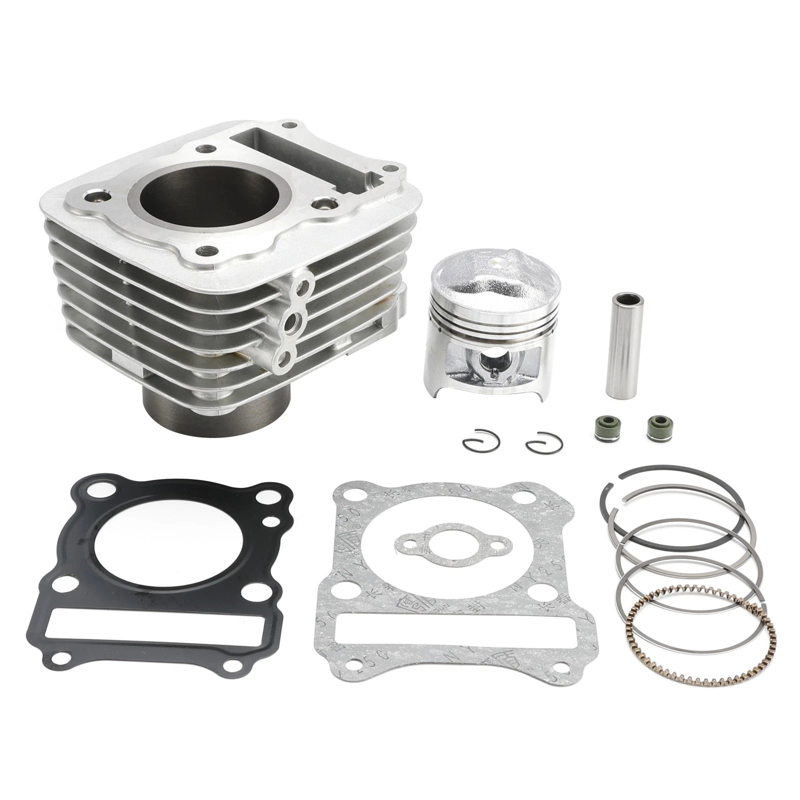 Stock Bore Cylinder Piston Top End Rebuild Kit for Suzuki DR-Z 125 125L (2003–2022)