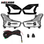 2X Clear Lens LED Fog Lights for Ford Fusion (2019–2020)