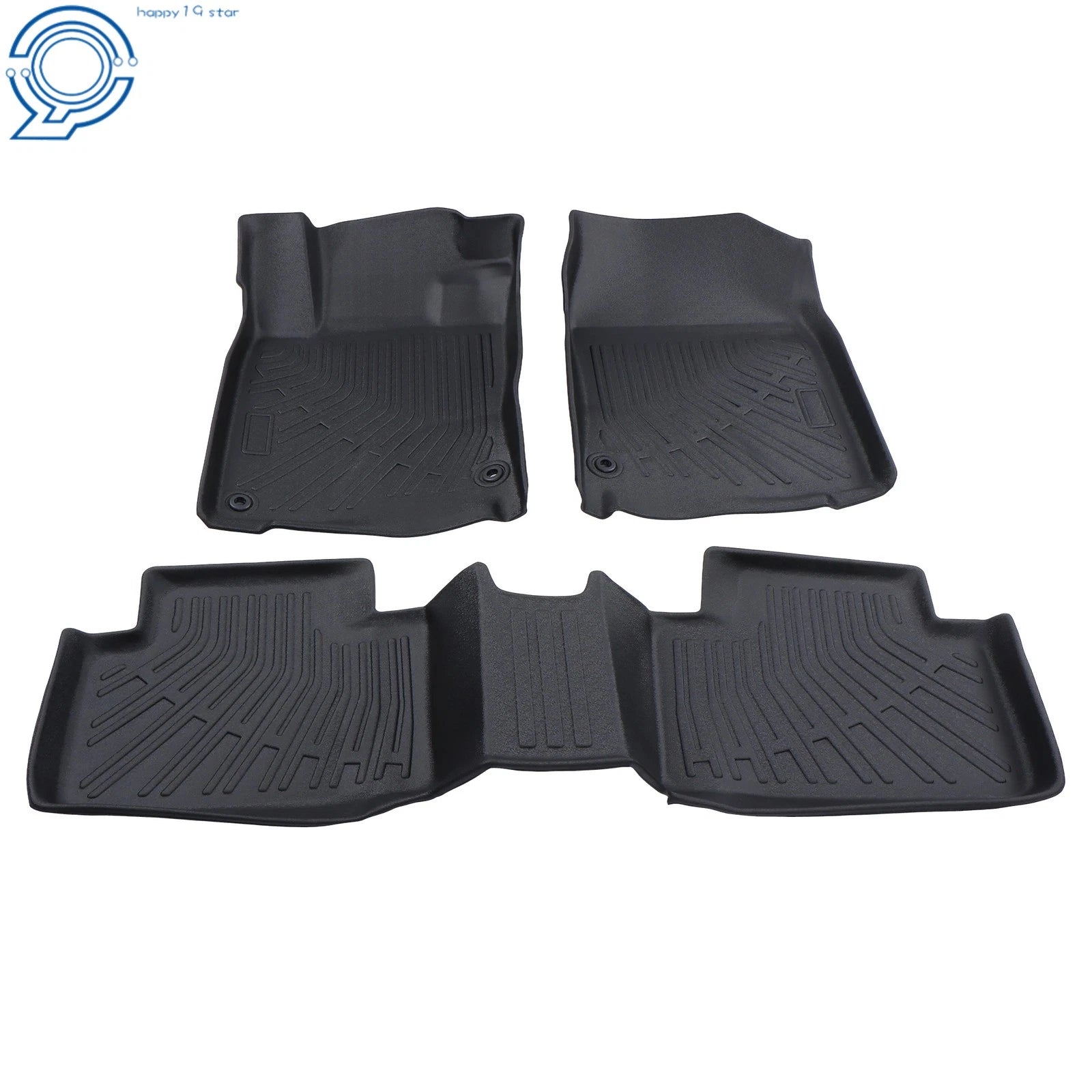 Set of 3 TPE Floor Mats Liner for Honda Civic Sedan Hatchback Coupe (2016–2021)