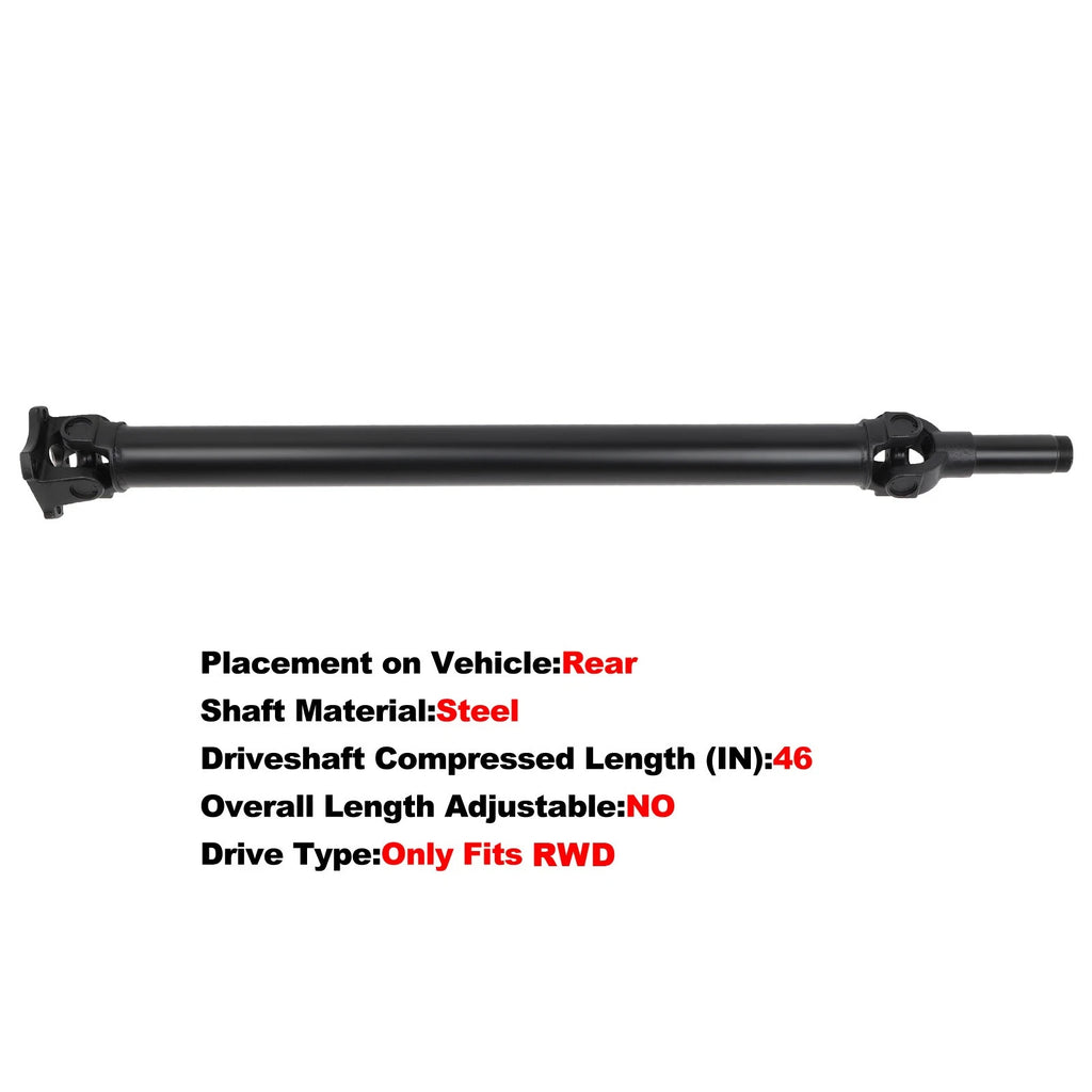 Drive Shaft for Chevrolet S10, GMC Sonoma (1994–2003) RWD AT 46”