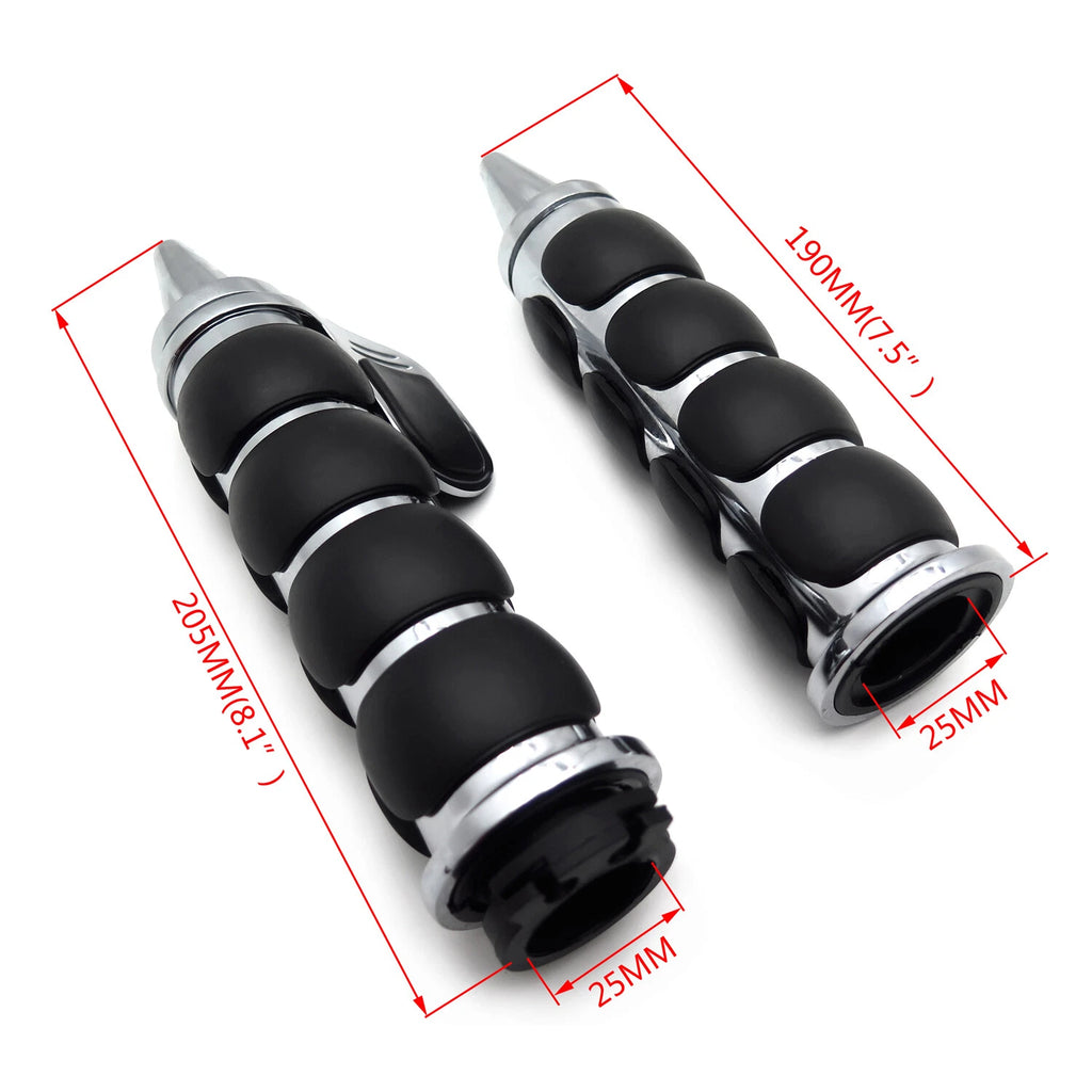 1" Handle Bar Hand Grips 25mm Throttle Boss for Harley Touring Sportster (X)