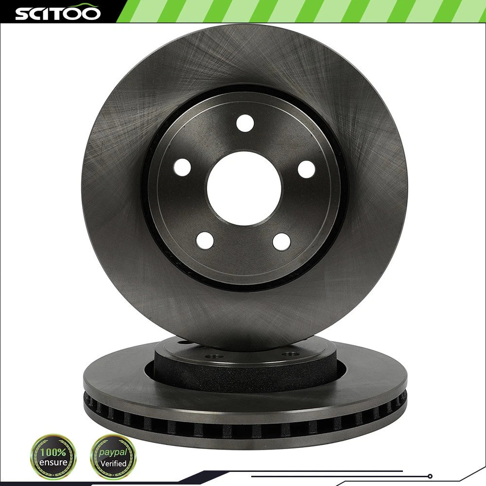 Set of 2 Front Brake Rotors for Dodge Durango (2011–2020) V6 3.6L